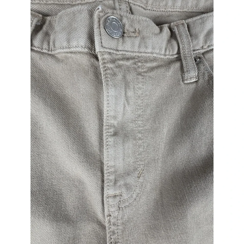 Banana Republic Jeans Mens 35x34 Light Wash Beige Regular Straight Stretch Denim
